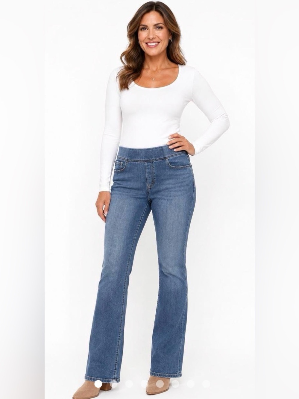 Levi Strauss Signature Gold Totally Shaping Pull-on Bootcut Jeans 12S/31W/30L